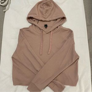 Pink cropped hoodie